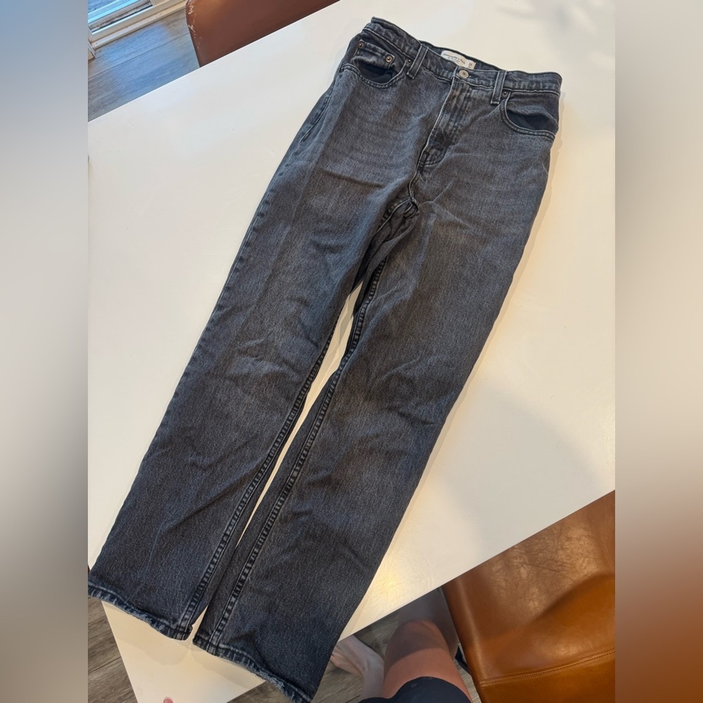 Abercrombie & Fitch black 90s Straight Jeans